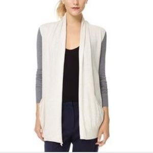 Wilfred two tone silk and cashmere cardigan